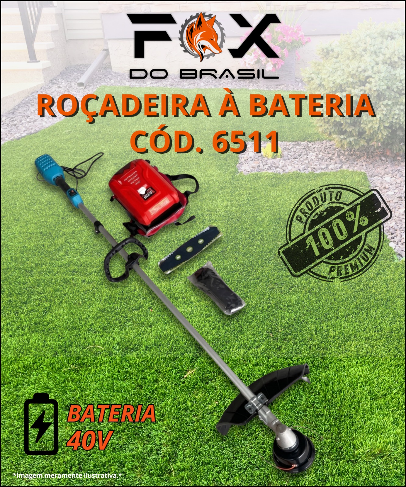 Roçadeira à Bateria